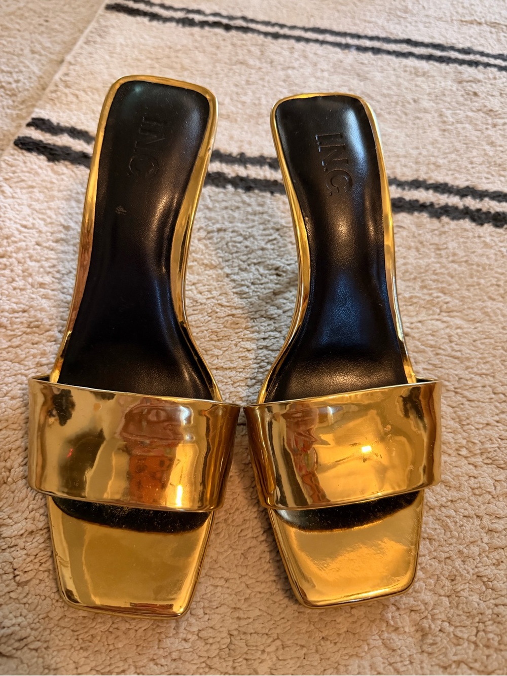 Inc Metallic Mules